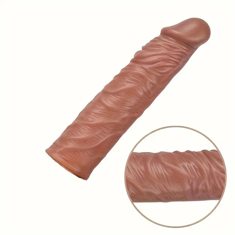 Men's Stimulation Sleeve Realistic Extended Penis Sleeve