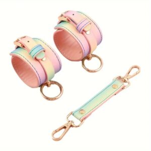 Rainbow Handcuffs: Adult BDSM Accessories for Sensual Play