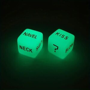 Glow-In-The-Dark Erotic Dice Set For Couples