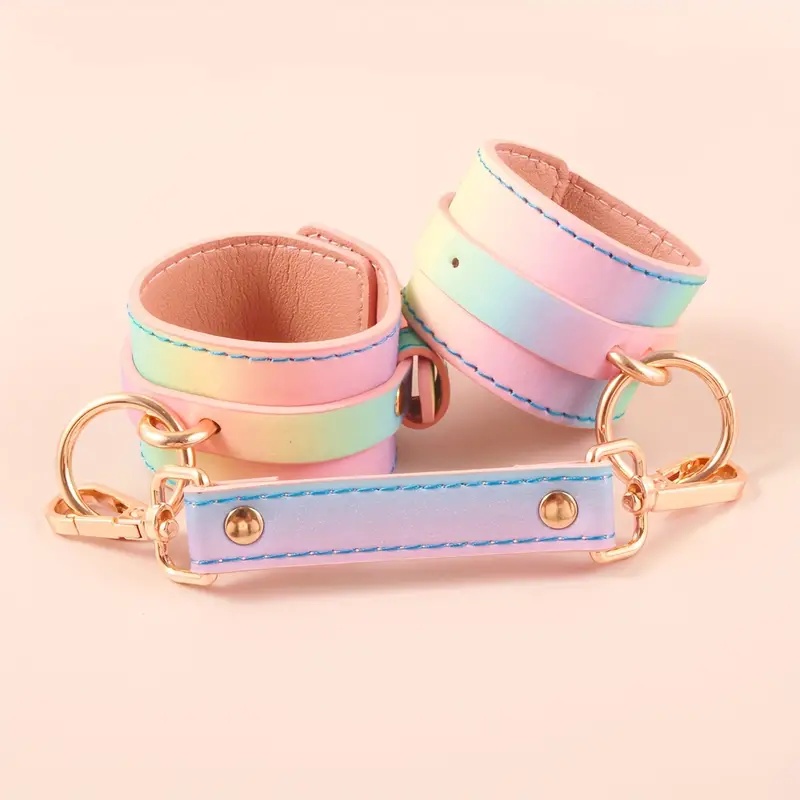Rainbow Handcuffs: Adult BDSM Accessories for Sensual Play