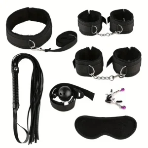 7pcs BDSM Bondage Set - Black