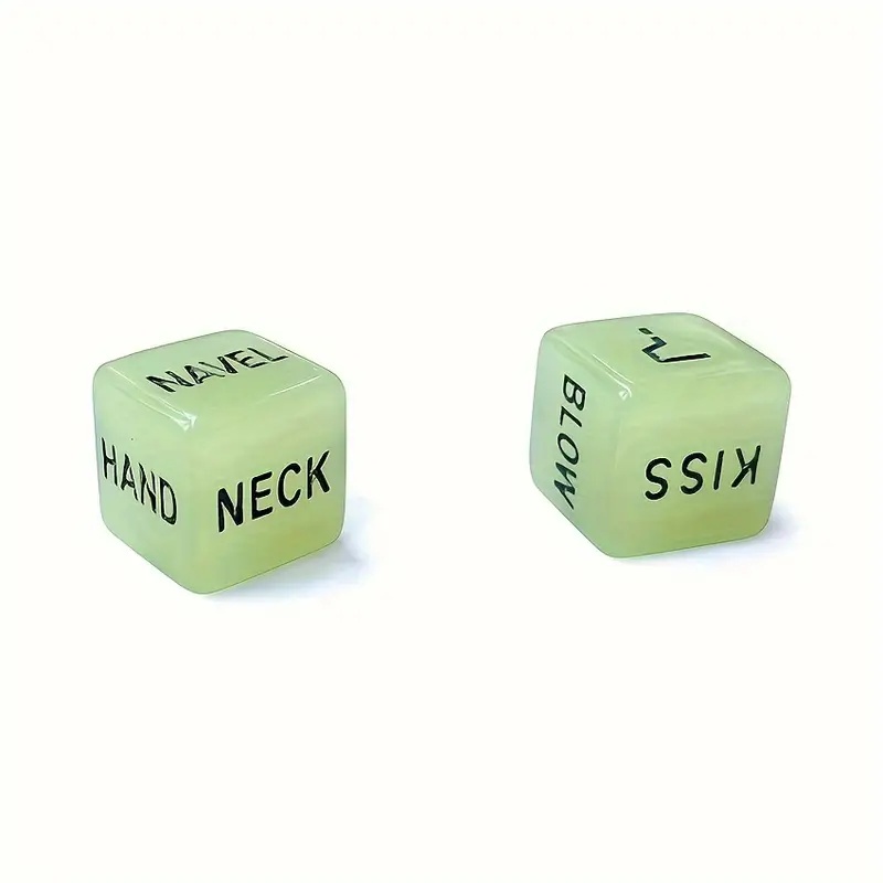Glow-In-The-Dark Erotic Dice Set For Couples