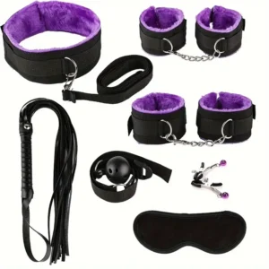 7pcs BDSM Bondage Set - Purple