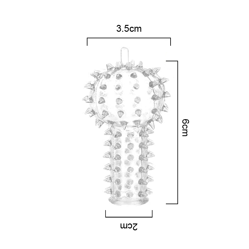 Soft Silicone Finger Cover with Wolf Tooth Design for Couples