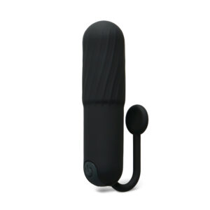 Rechargeable Vibrating Bullet with Silicone Grip Handle