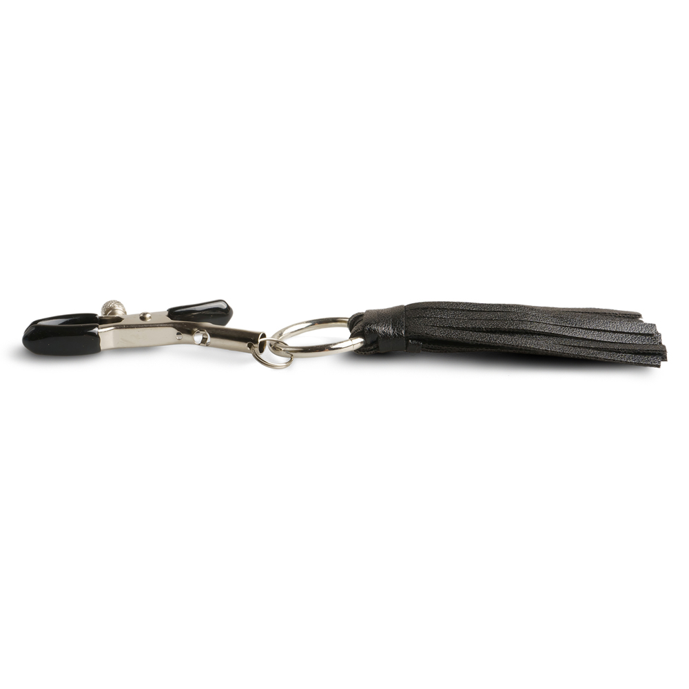 Nipple Clamps with Leather Tassel