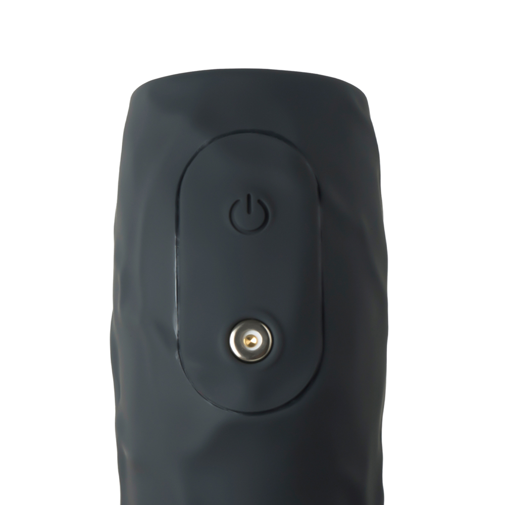10-Speed Black Rechargeable Vibrating Cock Ring