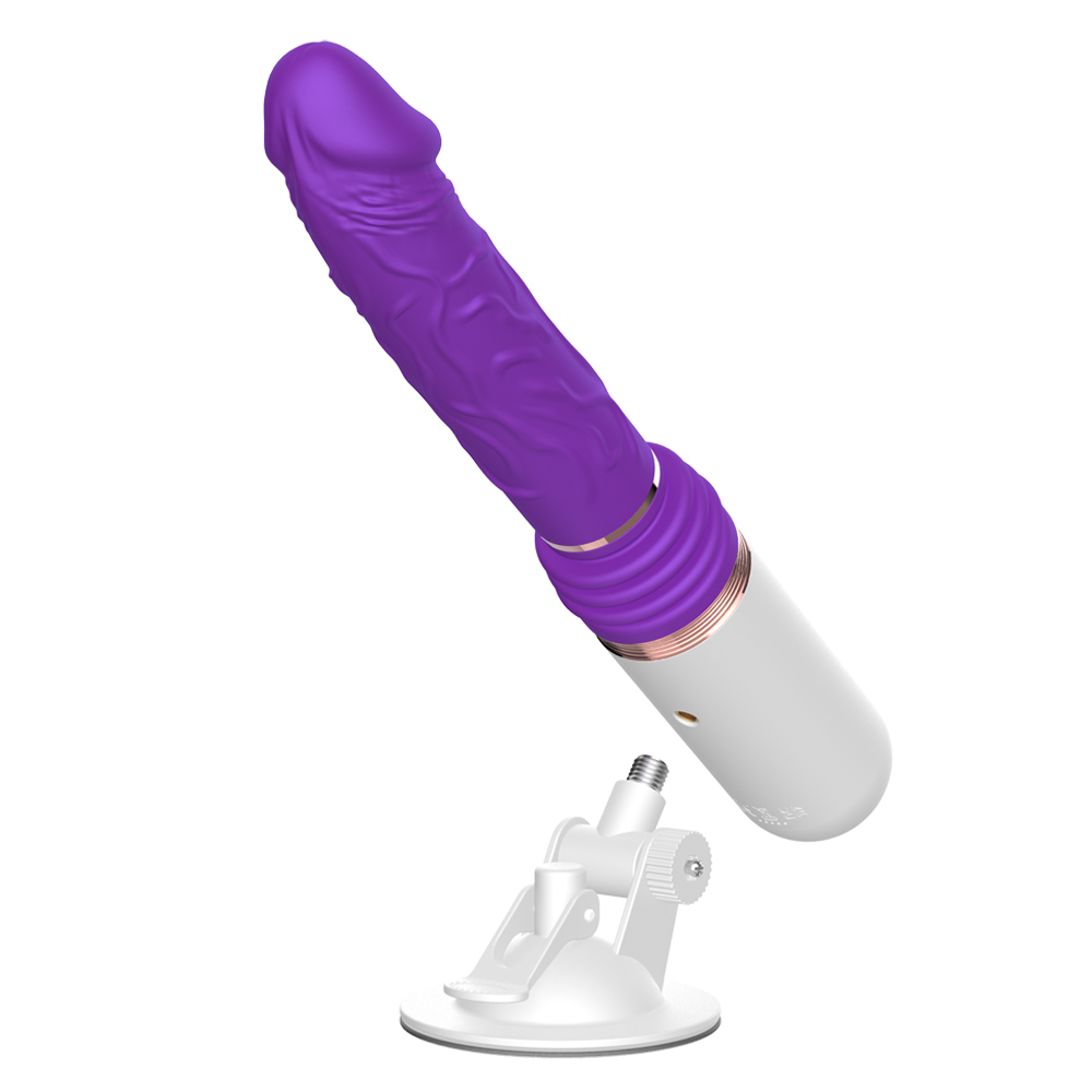 8-Speed Rechargeable Silicone Thrusting Sex Machine with Strong Suction Cup
