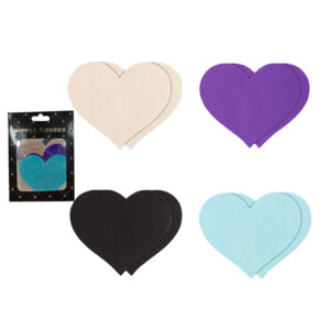 8-Piece Multicolor Heart Nipple Pasties Set – Reusable